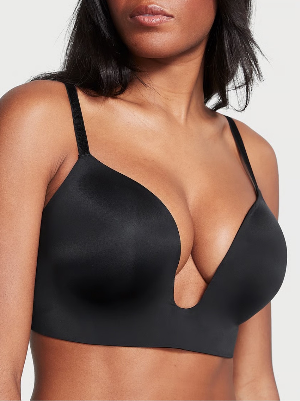 Victoria’s Secret  plunge low back bra black size 32B